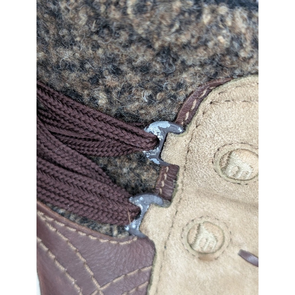 Merrell Puffin Mid Women's Size 8 Suede Tan Leather Winter Boots Primaloft 200g - Picture 5 of 16